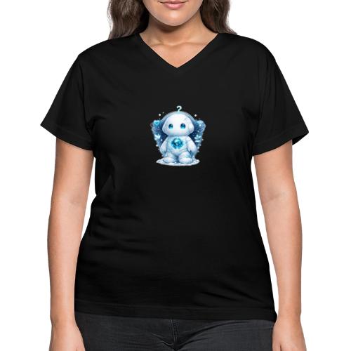 Snowy AI - Women's V-Neck T-Shirt