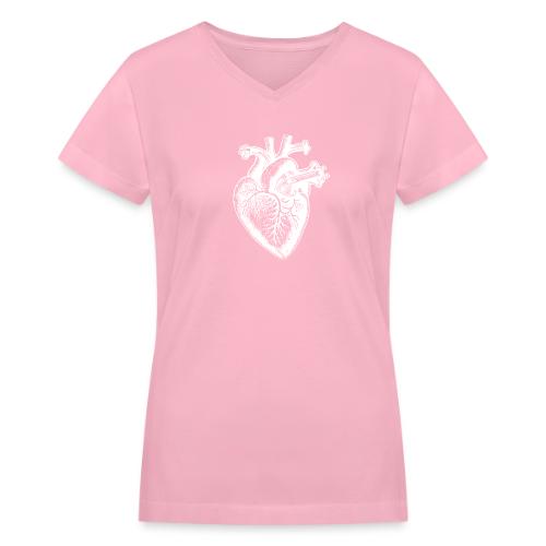 Heart - Women's V-Neck T-Shirt