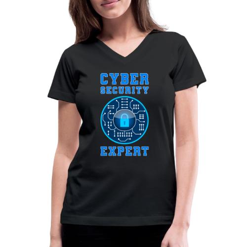 Cyber Security Expert - Women's V-Neck T-Shirt