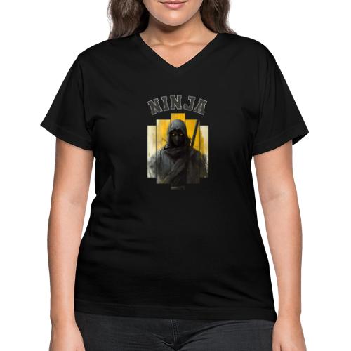 Silent Ninja Code - Women's V-Neck T-Shirt