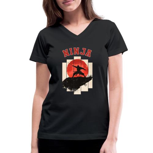 Ninja Strike Force - Women's V-Neck T-Shirt