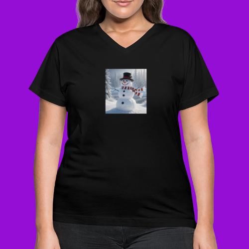 Frosty - Women's V-Neck T-Shirt