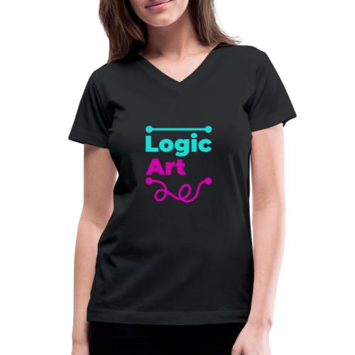 Art vs Logic - Women's V-Neck T-Shirt