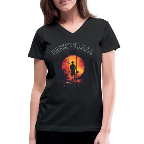 Basketball is My Game - Women's V-Neck T-Shirt