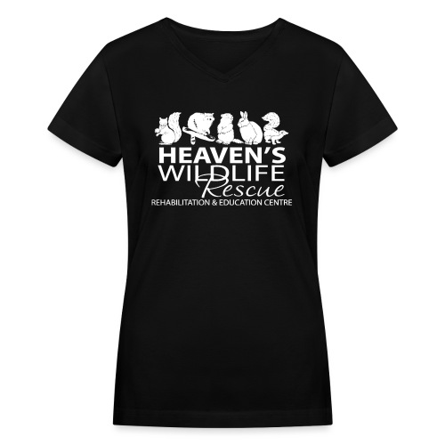 HWR White - Women's V-Neck T-Shirt