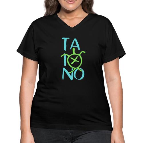 Taino Turtle - Women's V-Neck T-Shirt