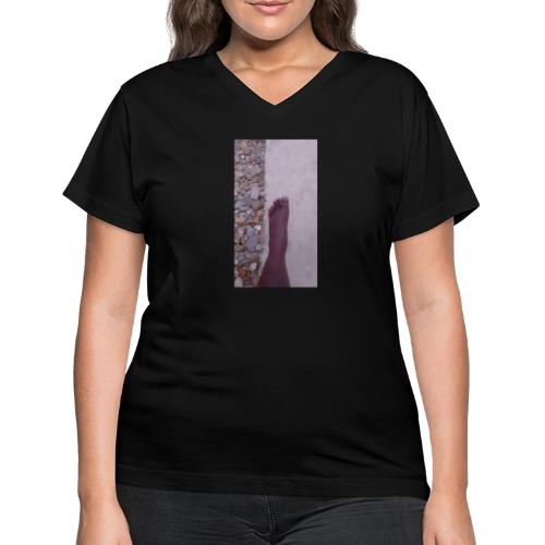 Walking Barefoot - Women's V-Neck T-Shirt