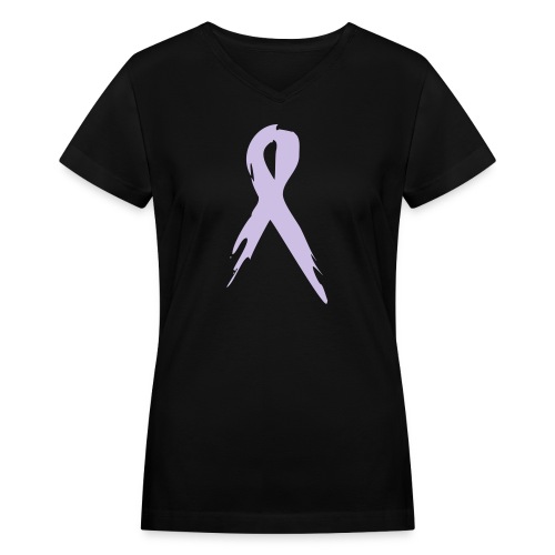 awareness_ribbon - Women's V-Neck T-Shirt