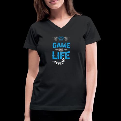 Game For Life Controller - Women's V-Neck T-Shirt