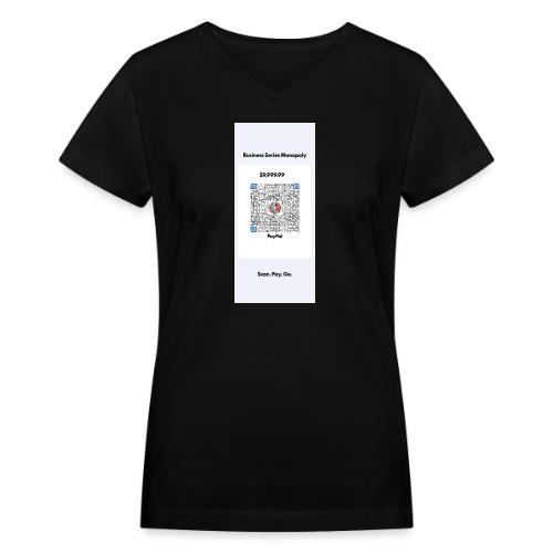 pp my qrcode 1758477437583 - Women's V-Neck T-Shirt