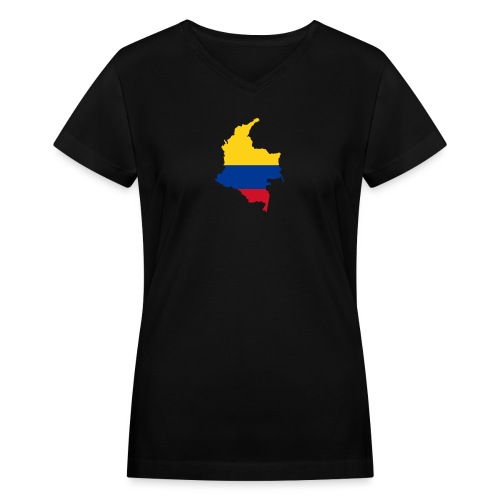 colombia mapa - Women's V-Neck T-Shirt