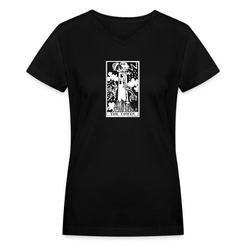 The Tower - Women's V-Neck T-Shirt