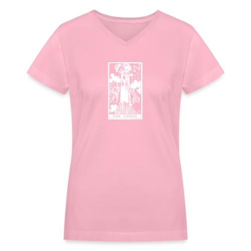 The Tower - Women's V-Neck T-Shirt