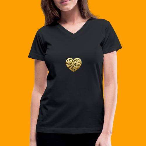 MechanicalHeart - Women's V-Neck T-Shirt