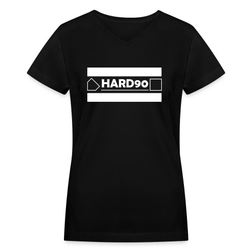 Original Hard 90 Logo - Women's V-Neck T-Shirt