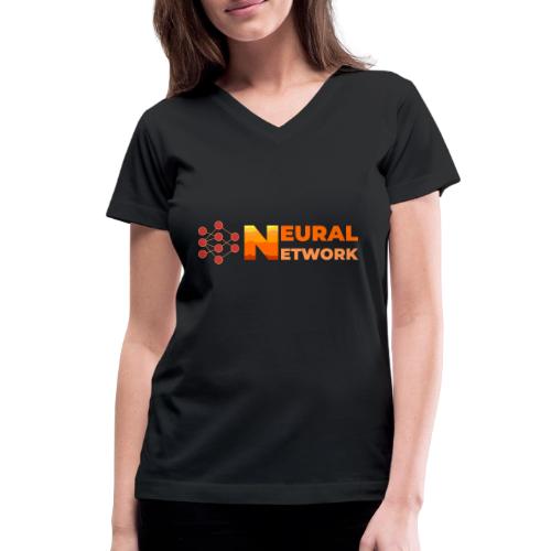 Neural Network: Digital Synapses - Women's V-Neck T-Shirt