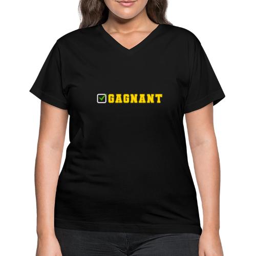 Born Winner - Women's V-Neck T-Shirt