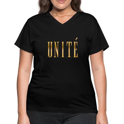 Unité Dorée - Women's V-Neck T-Shirt