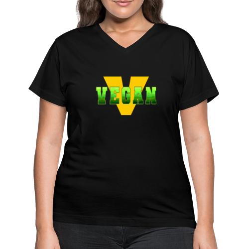 Vegan Energy V - Women's V-Neck T-Shirt
