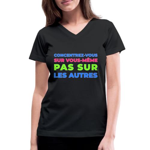 Refocus - Women's V-Neck T-Shirt