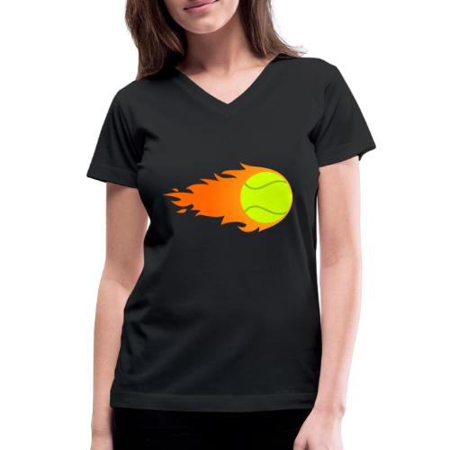 Tennis Ball - Women's V-Neck T-Shirt