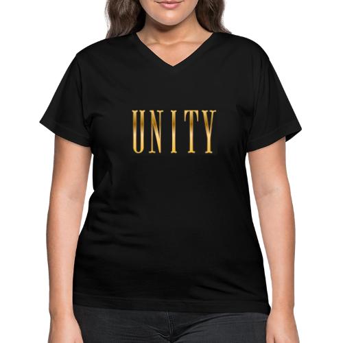 Golden Unity - Women's V-Neck T-Shirt