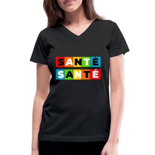 Santé en couleurs - Women's V-Neck T-Shirt