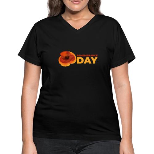 Remembrance Day - Women's V-Neck T-Shirt