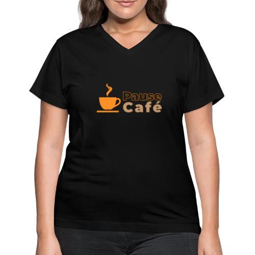 Coffee Break - Women's V-Neck T-Shirt