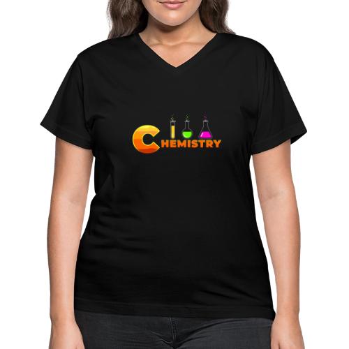 Chemistry: Molecular Magic - Women's V-Neck T-Shirt