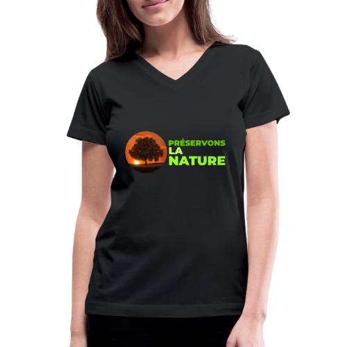 Nature protection - Women's V-Neck T-Shirt