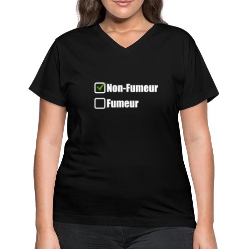 Non-smoker - Women's V-Neck T-Shirt