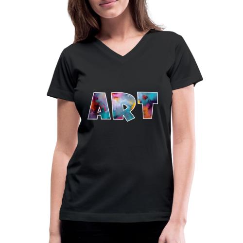 Art in Color - Women's V-Neck T-Shirt