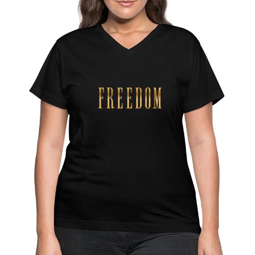 Freedom Shines - Women's V-Neck T-Shirt