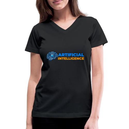 AI: Mind of the Machine - Women's V-Neck T-Shirt