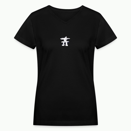 Inukshuk - Women's V-Neck T-Shirt