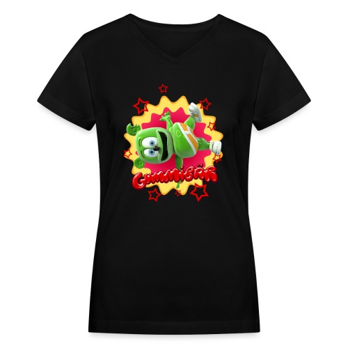 Gummibär Starburst - Women's V-Neck T-Shirt