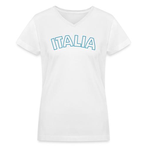 italia_2_color - Women's V-Neck T-Shirt