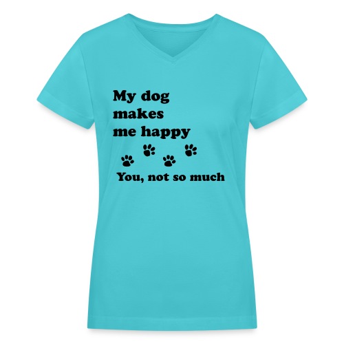 love dog 2 - Women's V-Neck T-Shirt