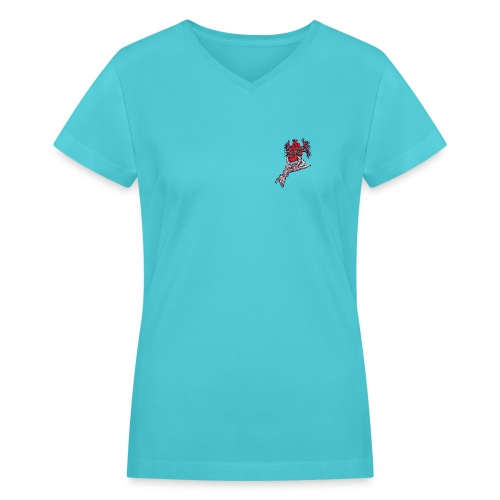 t shirt cancer carl png - Women's V-Neck T-Shirt