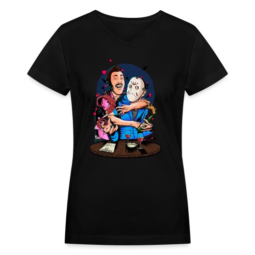 Carlos 4 Delirious Design Female png - Women's V-Neck T-Shirt
