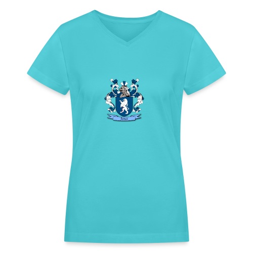 Jones Family Crest - Women's V-Neck T-Shirt