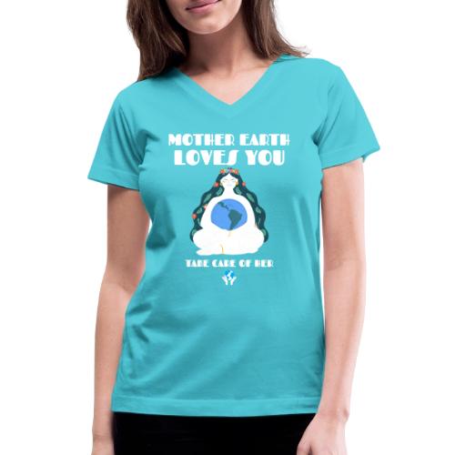 Mother Earth - Women's V-Neck T-Shirt