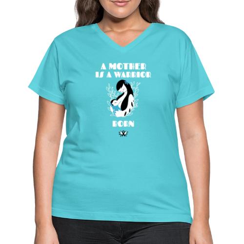 Warrior Mother - Women's V-Neck T-Shirt
