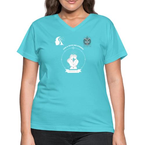 Love & Faith - Women's V-Neck T-Shirt