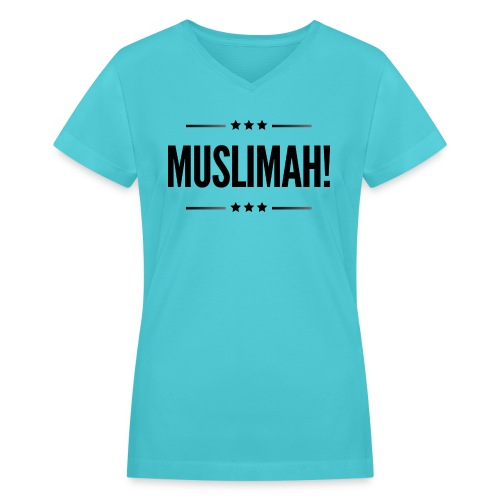 Muslimah BI 1445 - Women's V-Neck T-Shirt