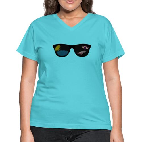Summer Shade - Women's V-Neck T-Shirt