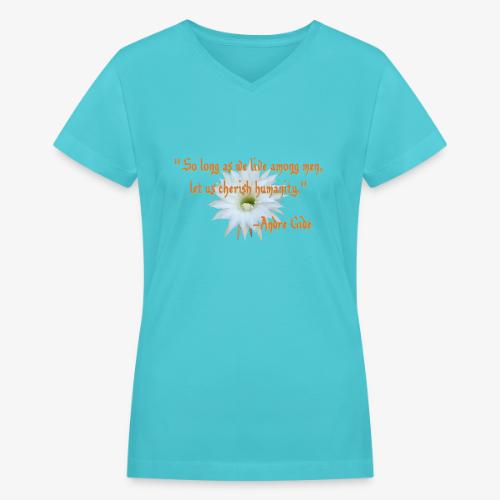 Humanity - Women's V-Neck T-Shirt