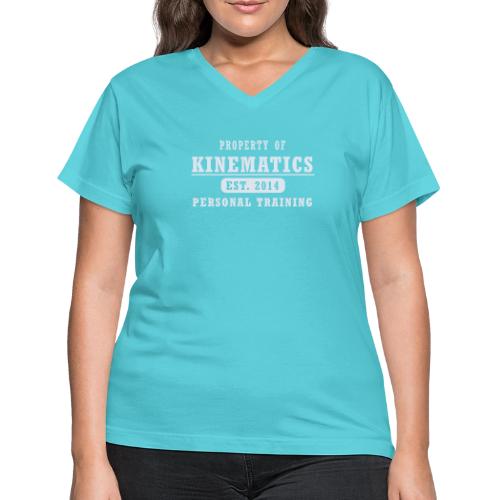 Property of light gray - Women's V-Neck T-Shirt