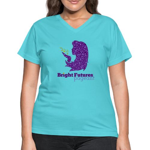 Official Bright Futures Pageant Logo - Women's V-Neck T-Shirt